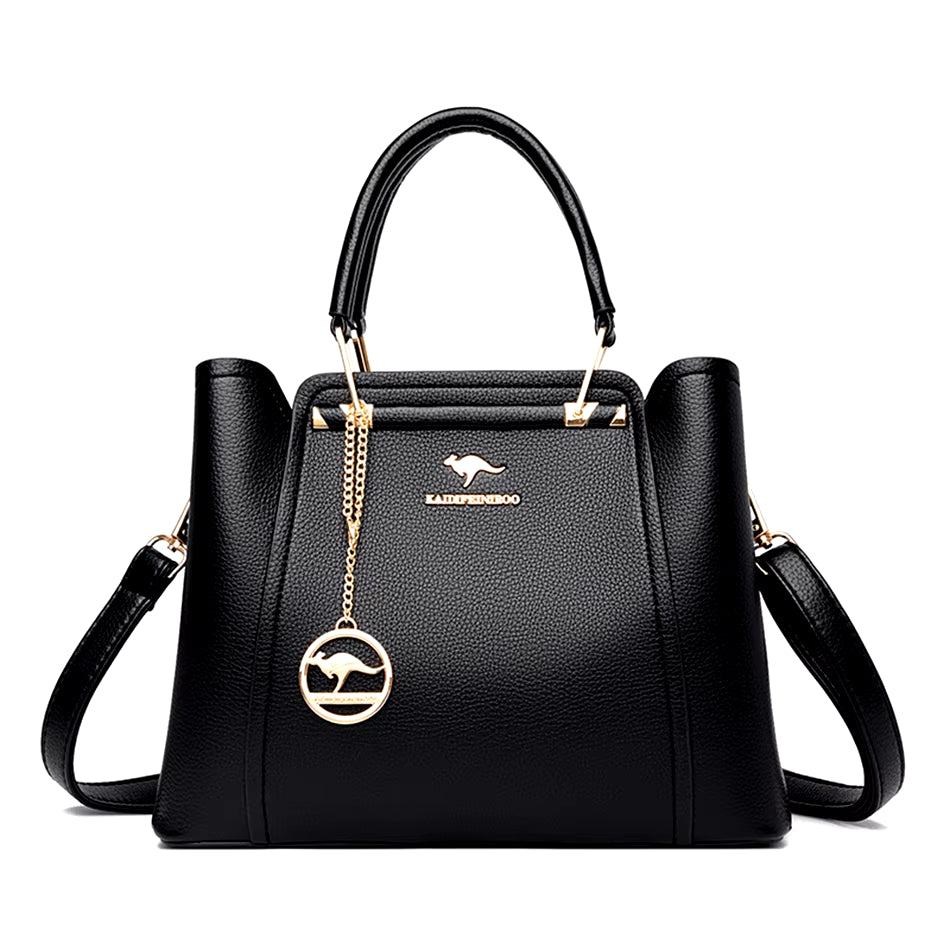 Soft Leather Luxury Handbags Women Bags Designer 3 Layers Shoulder Crossbody 