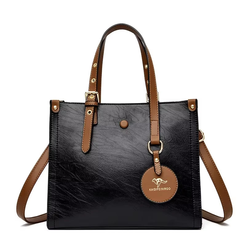 Soft Leather Luxury Handbags Women Bags Designer 3 Layers Shoulder Crossbody 